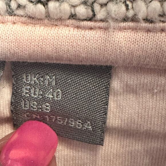 Sweaty Betty Restful Bouclé Half Zip Pullover - Pink / Gray Size 8 - Picture 6 of 8